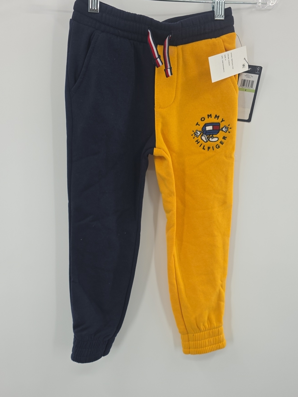 Tommy Hilfiger Kids Navy and Mustard Two-Tone Joggers